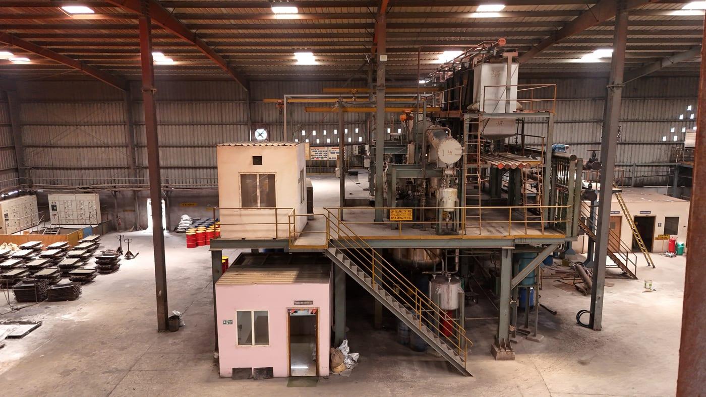 Interior of the Fortis Chemicals production facility