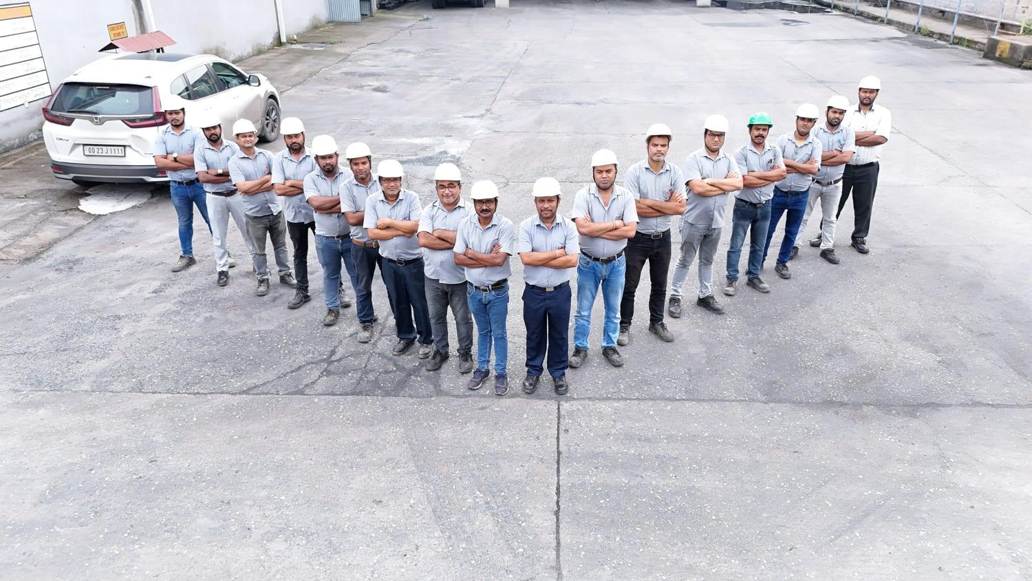 The Fortis Chemicals team at the Jharsuguda facility