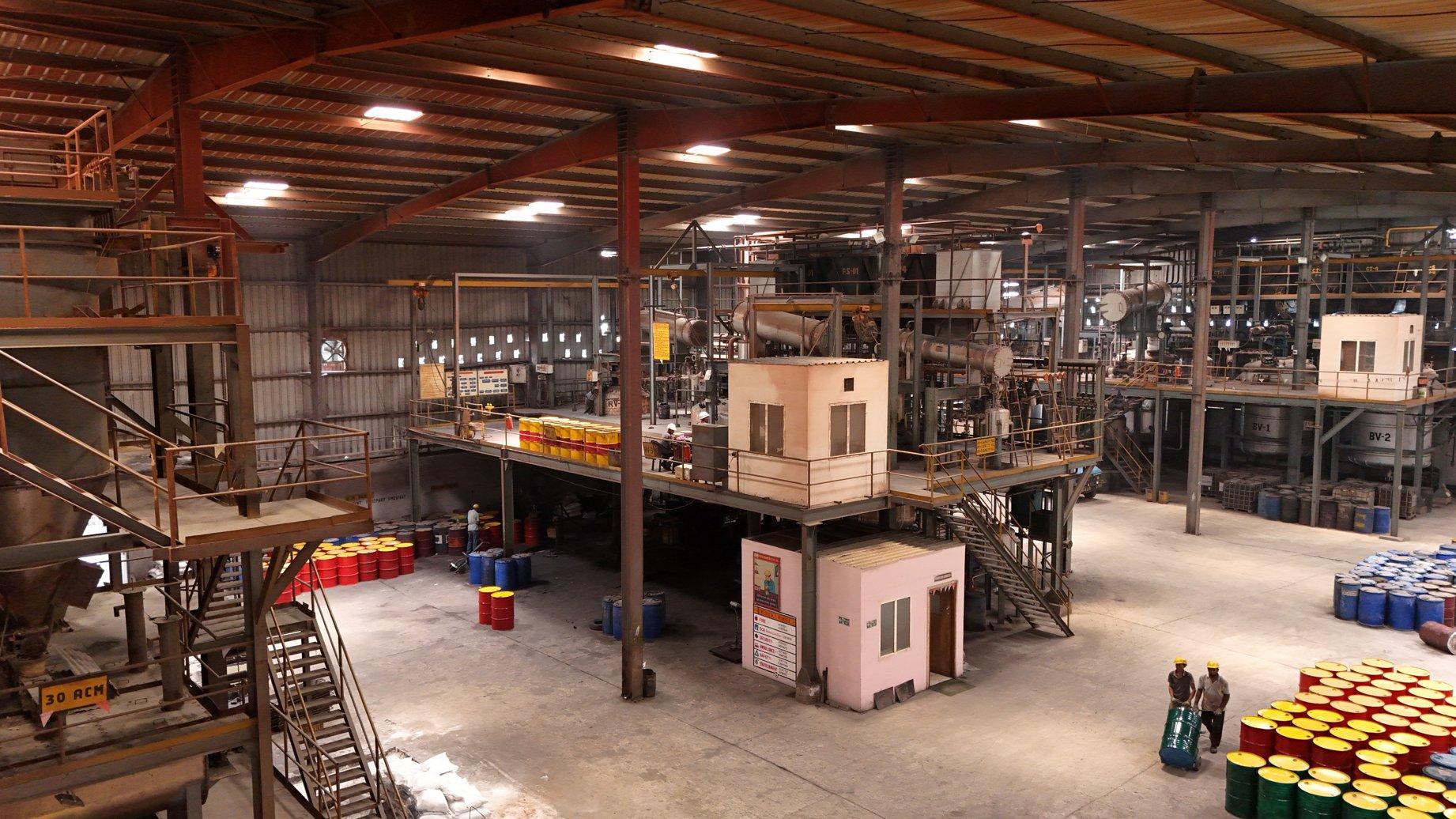 Fortis Chemicals manufacturing facility, aerial view